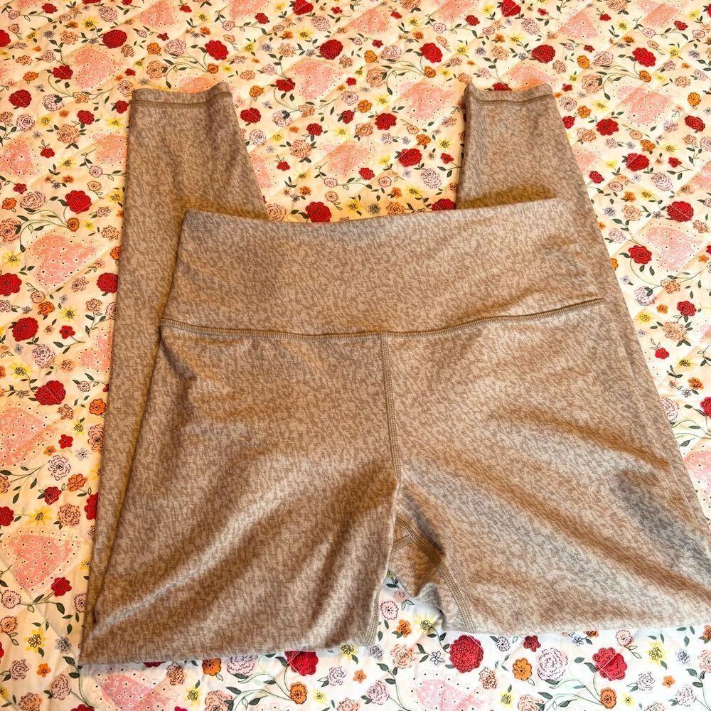 Athleta Elation Heathered Tan Leggings